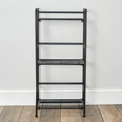 Advantus FlipShelf 3-Shelf Metal Unit, 14.5"W, Black (37635)