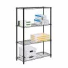 Honey-Can-Do 4-Tier Shelving Unit, Black (SHF-03936) -Outlet Shelving for Your Workspace Store unnamed file 690
