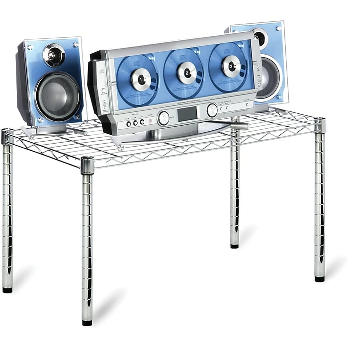 Honey-Can-Do Commercial Wire Table, 14" X 30" (SHF-09692) 3 Honey-Can-Do Commercial Wire Table, 14" X 30" (SHF-09692)