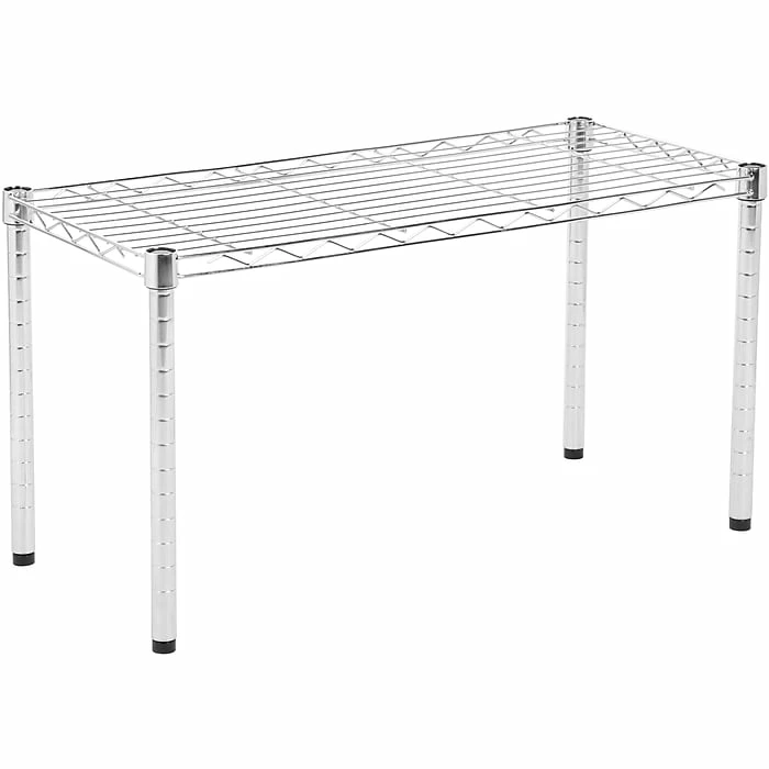 Honey-Can-Do Commercial Wire Table, 14" X 30" (SHF-09692) 4 Honey-Can-Do Commercial Wire Table, 14" X 30" (SHF-09692) - Image 2
