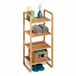 Honey-Can-Do 4-Tier Shelf, Natural Bamboo (SHF-02099)