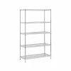 Honey-Can-Do 5-Shelf Unit, 42"W, Chrome (SHF-01441) -Outlet Shelving for Your Workspace Store unnamed file 708
