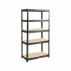 Safco Boltless 5-Shelf Metal Unit, 36"W, Black (6245BL)