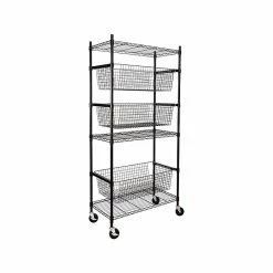 Honey-Can-Do 3-Shelf Metal Sports Equipment Storage Unit, 36", Black (SHF-08200) -Outlet Shelving for Your Workspace Store unnamed file 722