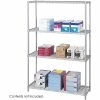 Safco Industrial 4-Shelf Steel Unit, 48"W, Metallic Gray (5291GR)