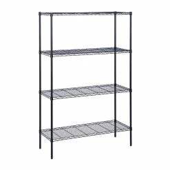 Honey-Can-Do 4-Tier Shelving, Black (SHF-05225) 7 Honey-Can-Do 4-Tier Shelving, Black (SHF-05225) -Outlet Shelving for Your Workspace Store unnamed file 729