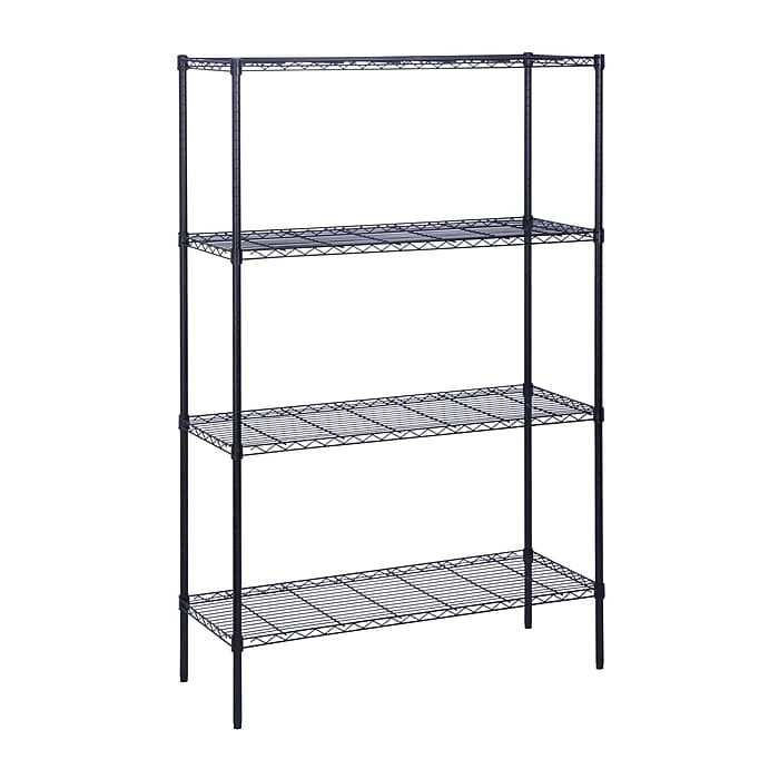 Honey-Can-Do 4-Tier Shelving, Black (SHF-05225) 5 Honey-Can-Do 4-Tier Shelving, Black (SHF-05225) - Image 3