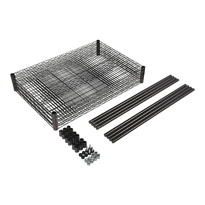 Alera Starter Kit 4-Shelf Metal Unit, 48"W, Black (ALESW504824BL) 7 Alera Starter Kit 4-Shelf Metal Unit, 48"W, Black (ALESW504824BL) - Image 5