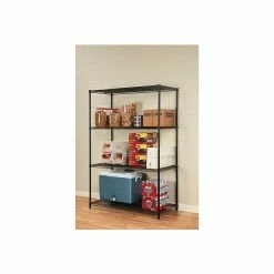 Alera Starter Kit 4-Shelf Metal Unit, 48"W, Black (ALESW504824BL) 14 Alera Starter Kit 4-Shelf Metal Unit, 48"W, Black (ALESW504824BL) -Outlet Shelving for Your Workspace Store unnamed file 766