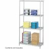 Safco Industrial 4-Shelf Metal Unit, 36", Metallic Gray (5285GR) -Outlet Shelving for Your Workspace Store unnamed file 769