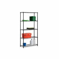 Honey-Can-Do 5-Shelf Metal Unit, 36"W, Black (SHF-01442) -Outlet Shelving for Your Workspace Store unnamed file 785