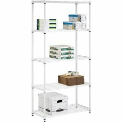 Honey-Can-Do Honey Can Do 5-Tier 200 Lb. Capacity Shelving Unit, White