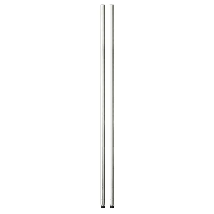 Honey-Can-Do 2-Pack Pole With Top Cap, 72"H, Chrome (SHFPOL2-C72) 3 Honey-Can-Do 2-Pack Pole With Top Cap, 72"H, Chrome (SHFPOL2-C72)