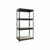 Iron Horse Rivet Series 4-Shelf Metal Unit, 30"W, Black (17125)