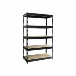Iron Horse 3800 Lb. Rivet Series 5-Shelf Metal Unit, 48"W, Black (17313)