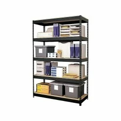 Iron Horse 3800 Lb. Rivet Series 5-Shelf Metal Unit, 48"W, Black (17313) 8 Iron Horse 3800 Lb. Rivet Series 5-Shelf Metal Unit, 48"W, Black (17313) -Outlet Shelving for Your Workspace Store unnamed file 812