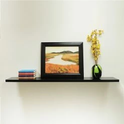 Eden Grove Slim Single Wall Shelf, 60"W, Black (9084676) -Outlet Shelving for Your Workspace Store unnamed file 82